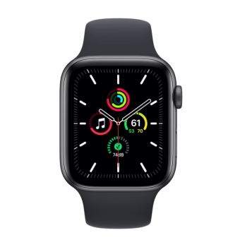 Изображение Smart часы Apple Watch SE 2022 GPS 44mm Midnight Aluminium Case with Midnight Sport Band - Regular (MNK03