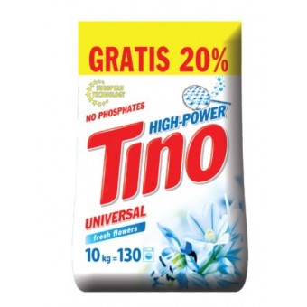 Зображення Порошок для прання Tino High-Power Порошок пральний універсальний Fresh flowers, 10 кг