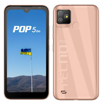 Изображение Смартфон Tecno POP 5 Go (BD1) 1/16Gb Dual SIM Mist Copper