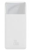 Мобільна батарея Baseus Bipow Digital Display 20W 10000mAh White (PPDML-L02) фото №2