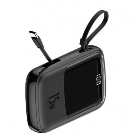 Мобільна батарея Baseus Qpow 10000mAh 15W Black (PPQD-A01) фото №3