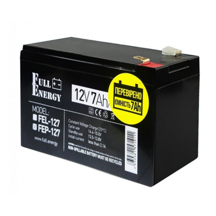 Акумуляторна батарея Full Energy 12В 7 Ач (FEP-127)
