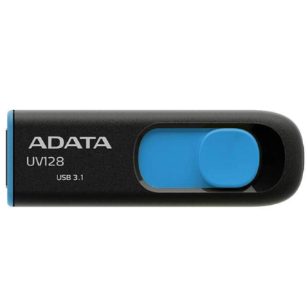 Флешка Adata USB 3.2 AUV 128 32Gb Black/Blue фото №3
