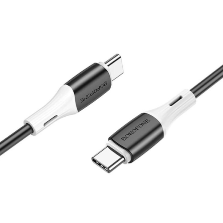 Borofone BX79 USB to Type-C 3A, 1m, silicone, silicone connectors, Black фото №2