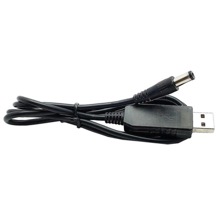 Кабель ACCLAB USB to DC 5,5х2,1 мм 9V 1A (чорний) фото №2