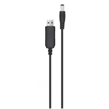 Кабель ACCLAB USB to DC 5,5х2,5 мм 12V 1A (чорний)