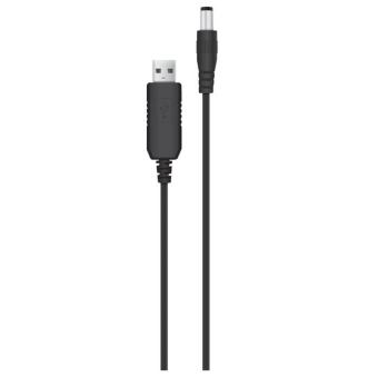 Изображение Кабель ACCLAB USB to DC 5,5х2,5 мм 5V 1,5A (чорний)