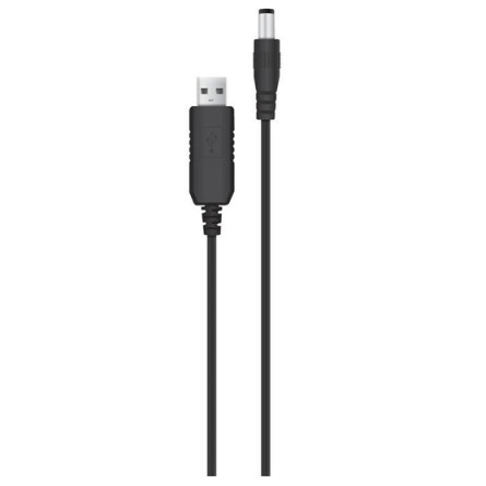 Кабель ACCLAB USB to DC 5,5х2,5 мм 5V 1,5A (чорний)