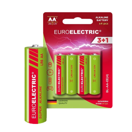 Батарейки Euroelectric LR6 1,5V blister 4шт (240)