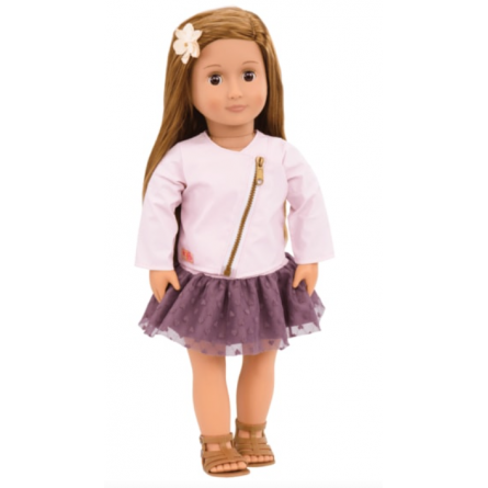 Лялька Our Generation Віена в рожевій шкіряній куртці 46 см (BD31101Z)