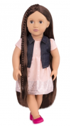 Лялька Our Generation Кейлін 46 см зі зростаючими волоссям, брюнетка (BD31204Z) фото №3
