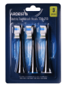 Зубна щітка Ardesto Насадка до електричних зубних щіток Ardesto TBH-21B чорна/3 шт. в комплекті