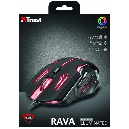 Компьютерная мыш Trust GXT 108 RAVA USB Black (22090) фото №8