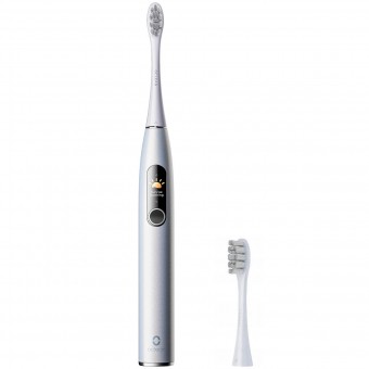 Зображення Зубна щітка Oclean X Pro Digital Electric Toothbrush Glamour Silver (6970810552560)