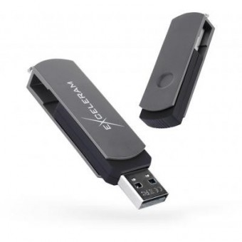 Зображення Флешка Exceleram 32GB P2 Series Gray/Black USB 2.0 (EXP2U2GB32)