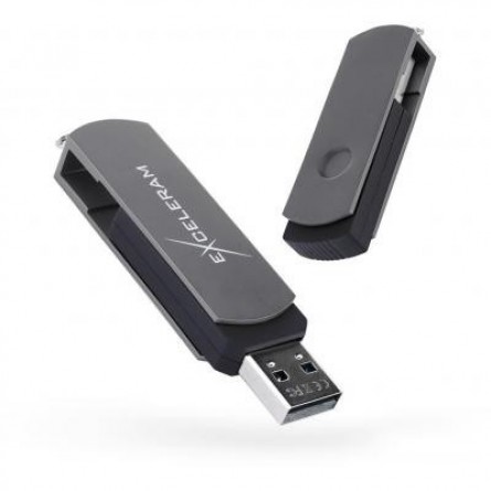 Зображення Флешка Exceleram 32GB P2 Series Gray/Black USB 2.0 (EXP2U2GB32) - зображення 1