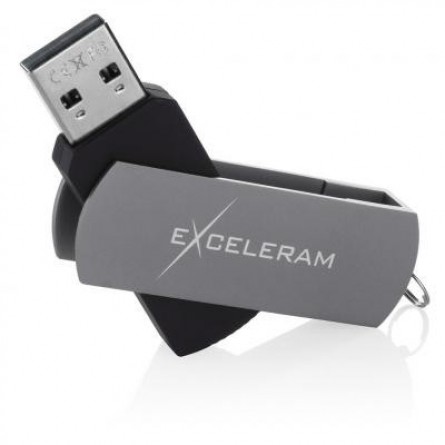 Зображення Флешка Exceleram 32GB P2 Series Gray/Black USB 2.0 (EXP2U2GB32) - зображення 3