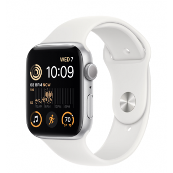 Зображення Smart годинник Apple Watch SE 2 GPS 40mm Silver Aluminum Case with White Sport Band M/L (MNTC3)