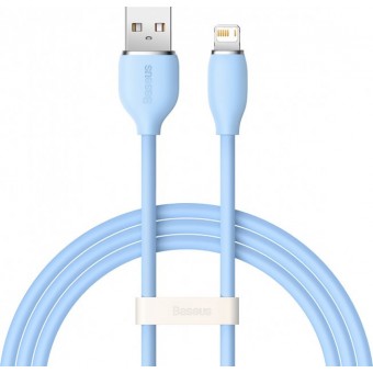 Изображение Baseus Jelly Liquid Silica Gel Fast Charging Data Cable USB to iP 2.4A 1.2m Blue
