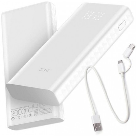 Изображение Мобильная батарея Xiaomi ZMI QB 821 Aura 20000 mAh White - изображение 5