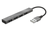 ХАБ Trust Halyx Aluminium 4-Port Mini USB Hub (23786)