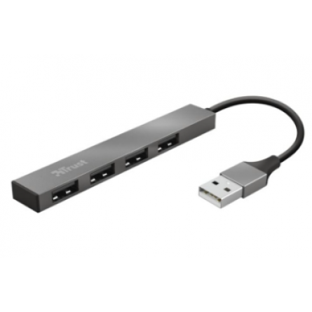 ХАБ Trust Halyx Aluminium 4-Port Mini USB Hub (23786)