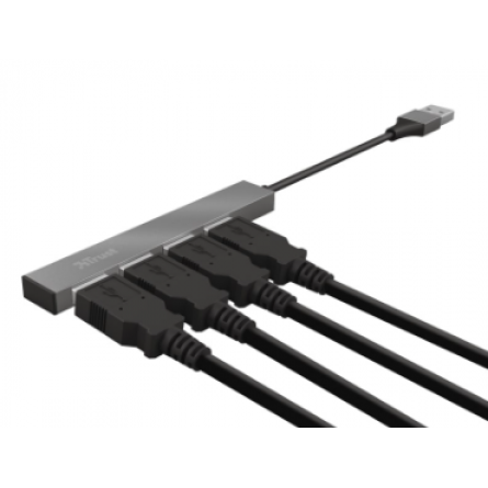 ХАБ Trust Halyx Aluminium 4-Port Mini USB Hub (23786) фото №2