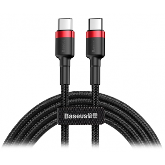 Зображення Baseus Cafule USB Cable Type-C-Type-C 3A 2m Red Black