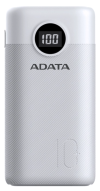 Мобільна батарея Adata P10000QCD 10000mAh QC/PD 22.5W White