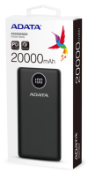 Мобільна батарея Adata P20000QCD 20000mAh QC/PD 18W Black фото №5