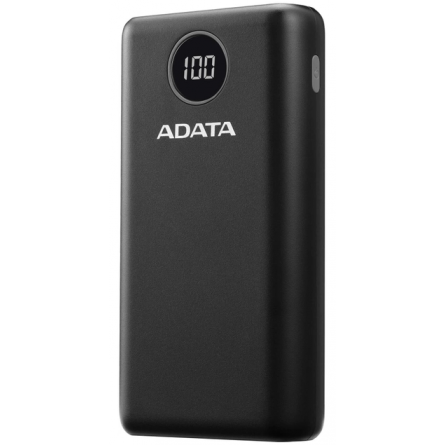 Мобильная батарея Adata P20000QCD 20000mAh QC/PD 18W Black фото №2