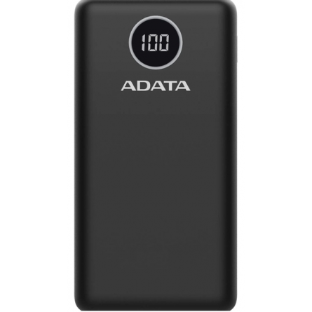 Мобільна батарея Adata P20000QCD 20000mAh QC/PD 18W Black