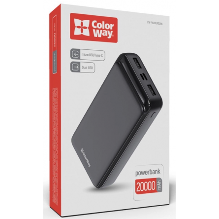Мобільна батарея AUKEY PB-N93 20000mAh Ultra Slim 15W Black фото №4