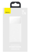 Мобільна батарея Baseus Bipow Digital Display Power bank 20000mAh 15W White фото №4