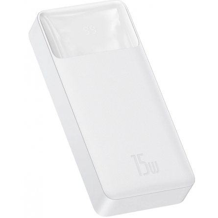 Мобильная батарея Baseus Bipow Digital Display Power bank 20000mAh 15W White фото №2