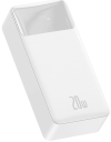 Мобильная батарея Baseus Bipow Digital Display Power bank 30000mAh 20W White фото №2