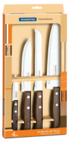 Набор ножей Tramontina TRAMONTINA TRADICIONAL 4 предмети (4 ножі) (22299/041)
