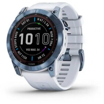Зображення Smart годинник Garmin fenix 7X Sapph Sol Mineral Blue, GPS (010-02541-15)