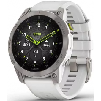 Изображение Smart часы Garmin EPIX gen 2, Sapphire,White,Titanium, GPS (010-02582-21)