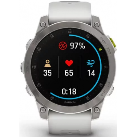 Smart годинник Garmin EPIX gen 2, Sapphire,White,Titanium, GPS (010-02582-21) фото №9