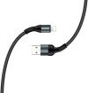 Colorway USB - Apple Lightning (nylon) 2.4А 1м чорний (CW-CBUL045-BK) фото №3