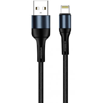 Зображення Colorway USB - Apple Lightning (nylon) 2.4А 1м чорний (CW-CBUL045-BK)