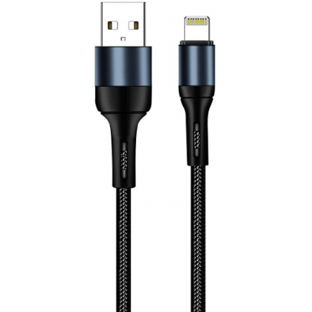 Colorway USB - Apple Lightning (nylon) 2.4А 1м чорний (CW-CBUL045-BK)