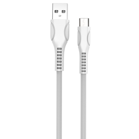 Colorway USB - MicroUSB (line-drawing ) 2.4А 1м білий (CW-CBUM028-WH) фото №2