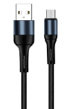 Colorway USB - MicroUSB (nylon) 2.4А 1м чорний (CW-CBUM045-BK) фото №7