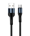 Colorway USB - Type-C (nylon) 2.4А 1м чорний (CW-CBUC045-BK) фото №3