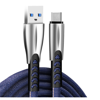 Изображение Colorway USB - Type-C (zinc alloy) 2.4А 1м синій (CW-CBUC012-BL)