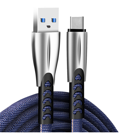 Colorway USB - Type-C (zinc alloy) 2.4А 1м синій (CW-CBUC012-BL)