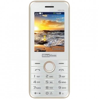 Зображення Мобільний телефон Maxcom MM136 White-Gold