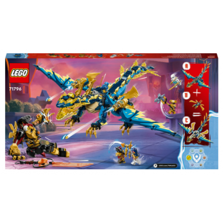 Конструктор Lego Ninjago Дракон стихій проти робота Володарки (71796)